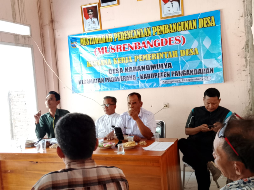 Musrenbangdes Rencana kerja Pemerintah Desa